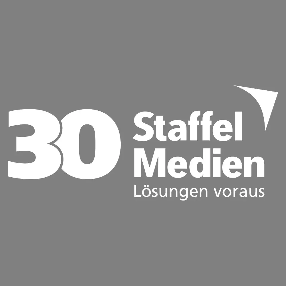 Staffel Medien AG 30 Jahre Jubiläum Logo