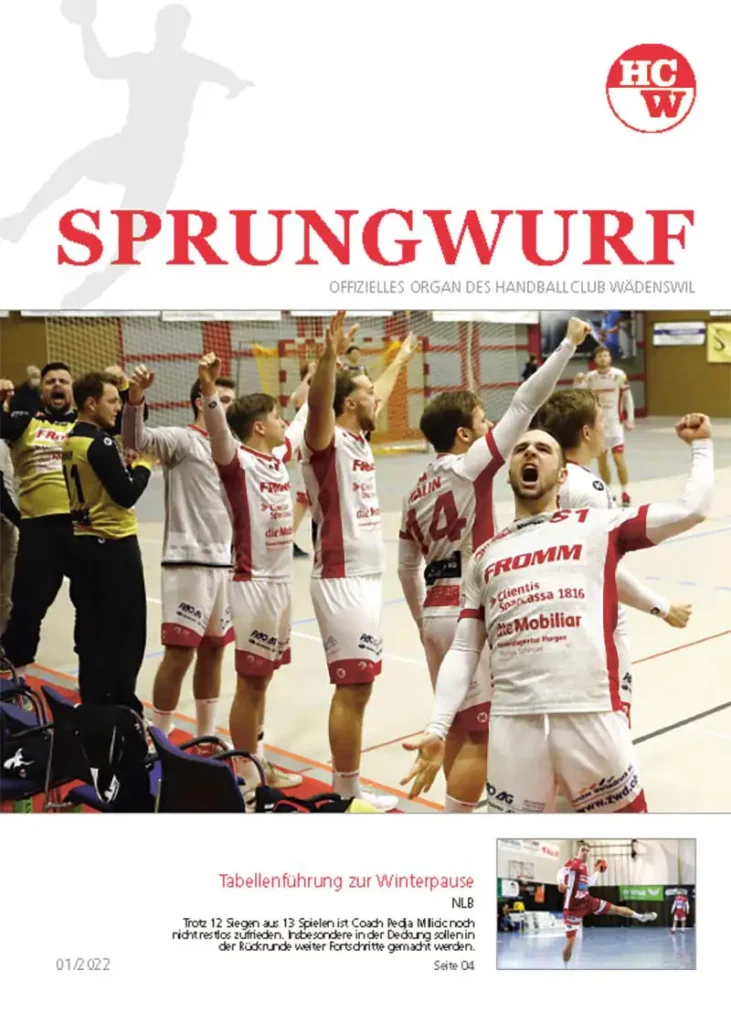 Sprungwurf - das Vereinsmagazin des Handballclubs Wädenswil