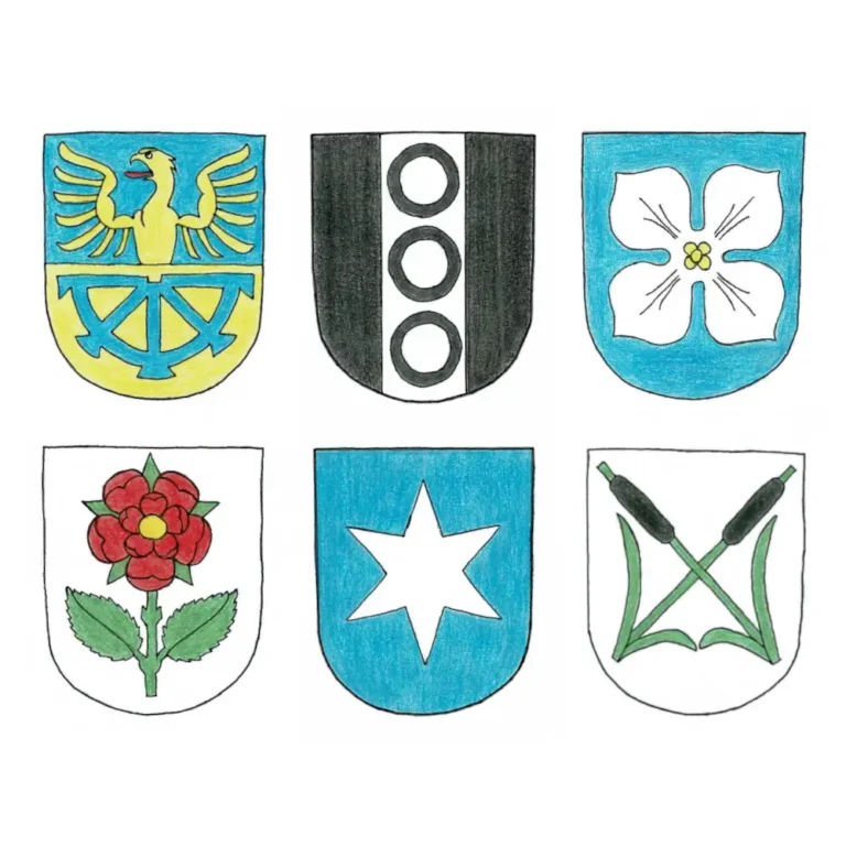 Wappen von Adliswil, Langnau am Albis, Oberrieden, Thalwil, Rüschlikon und Kilchbert