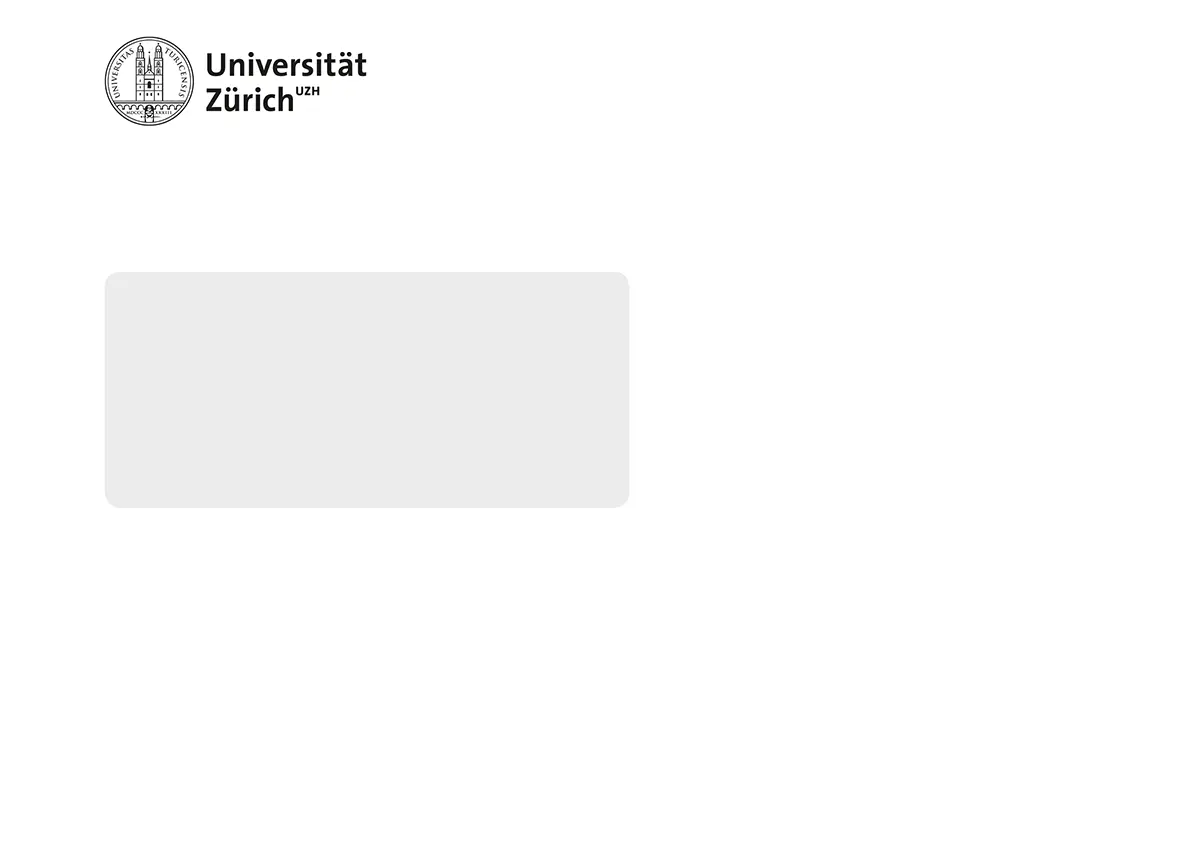 L_UZH Briefumschlag C5 mit Fenster, neutral