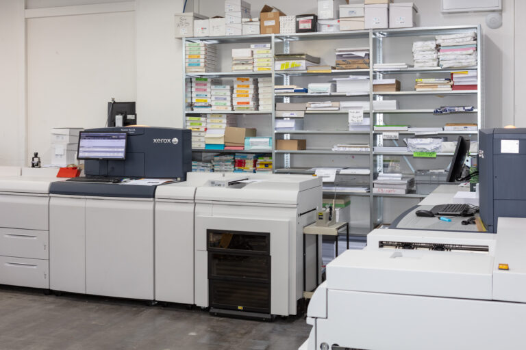Digital printing machines in the Staffel Medien AG print shop